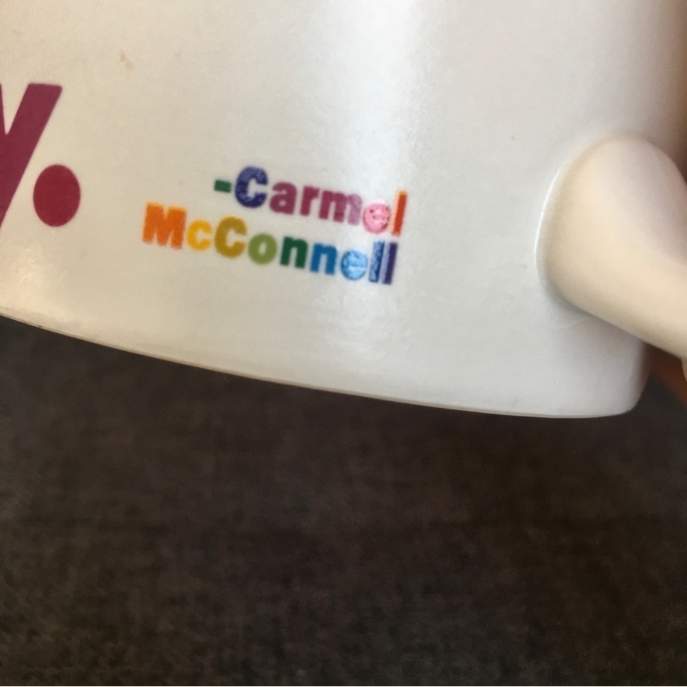 “Do more of what makes you happy.” Colorful Coffee Mug, White, 15 oz - Picture 11 of 15